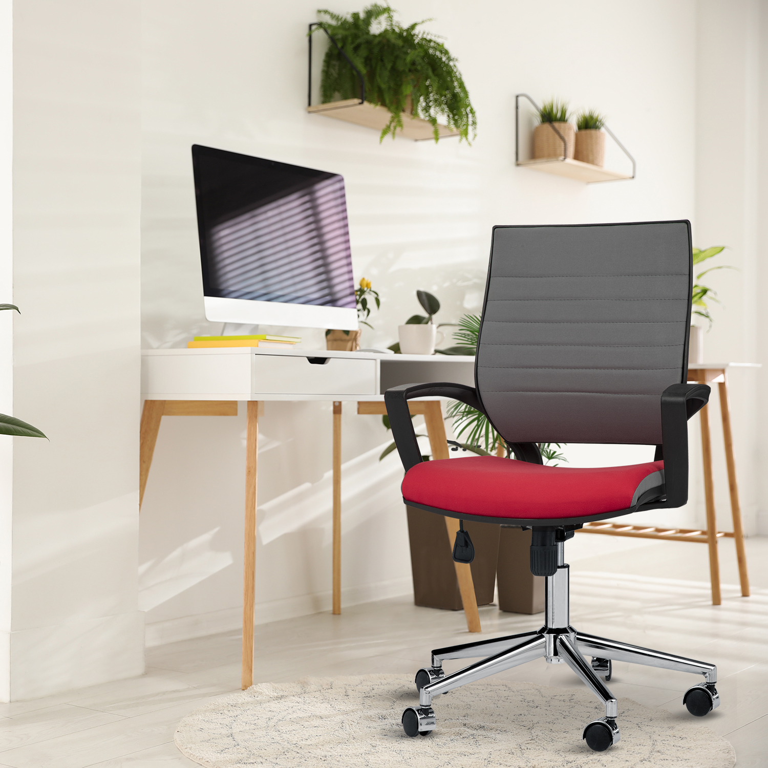 Asbir Mobilya Rigel 55100 Metal Ayaklı Çalışma Koltuğu Ofis Sandalyesi